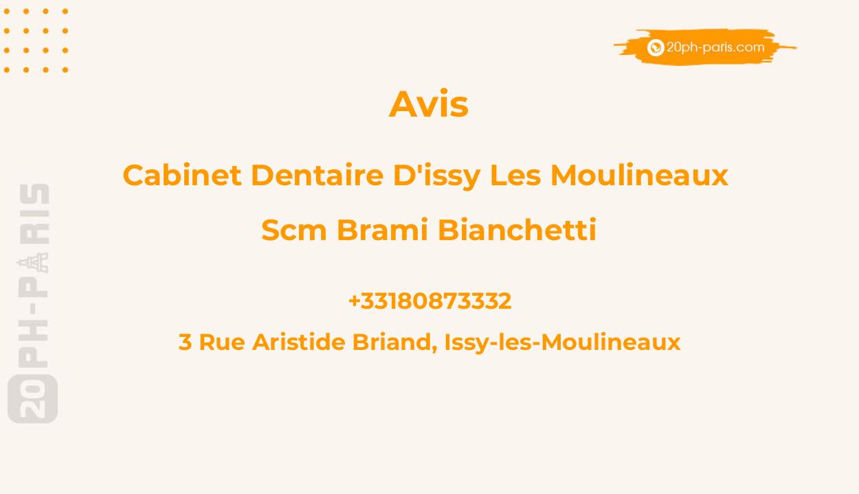 Cabinet dentaire d'Issy les Moulineaux - SCM Brami Bianchetti - Urgences dentaires - Parodontie