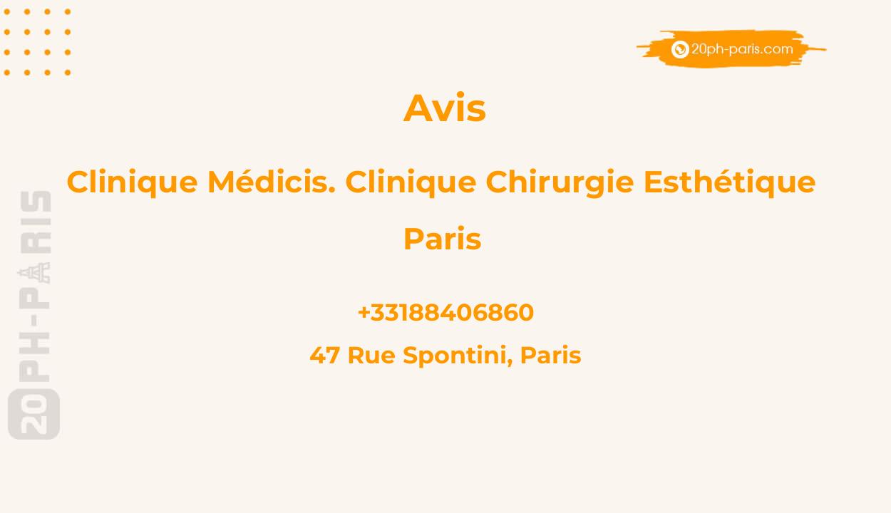 Clinique Médicis. clinique chirurgie esthétique paris
