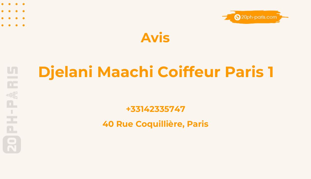 Djelani Maachi COIFFEUR PARIS 1
