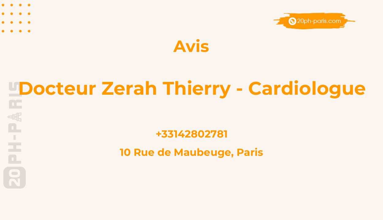 Docteur Zerah Thierry - Cardiologue