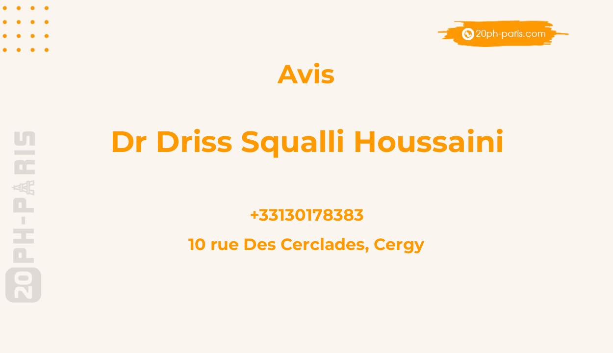 Dr Driss Squalli Houssaini