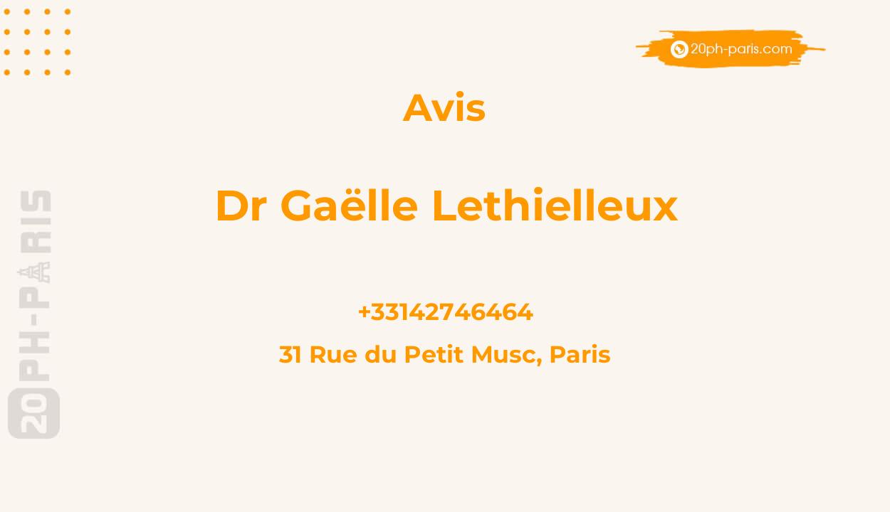 Dr Gaëlle LETHIELLEUX (ICPC Bastille)