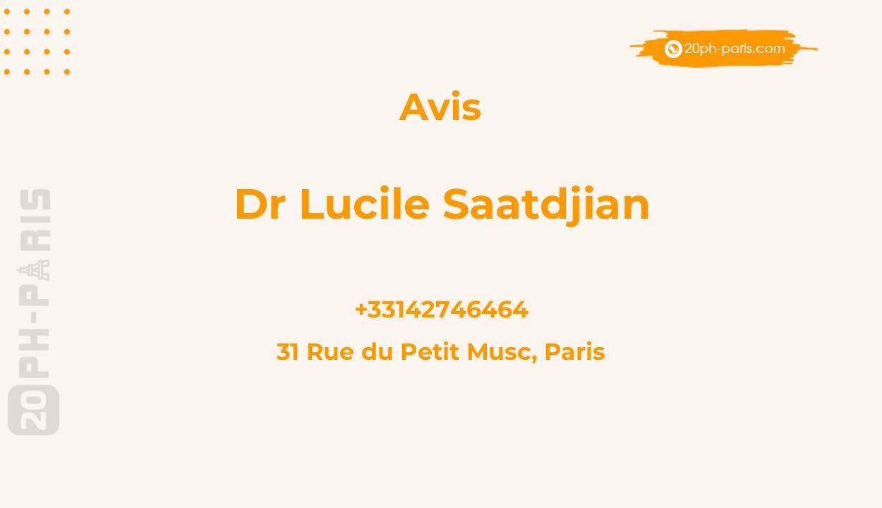 Dr Lucile SAATDJIAN (ICPC Bastille)
