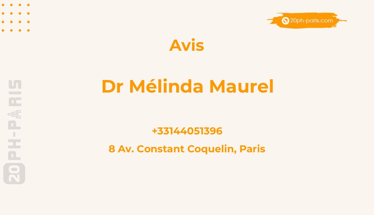Dr Mélinda Maurel