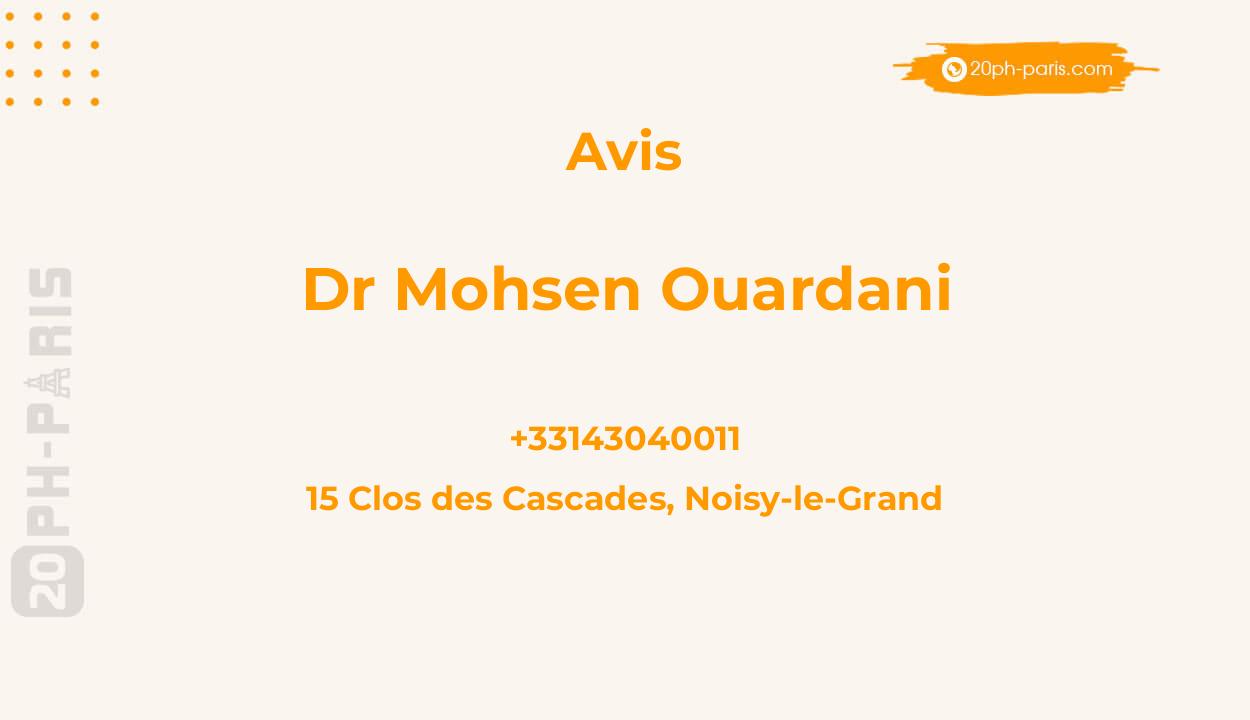 Dr Mohsen Ouardani