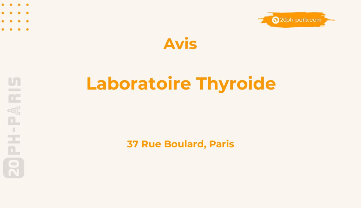 Laboratoire thyroide