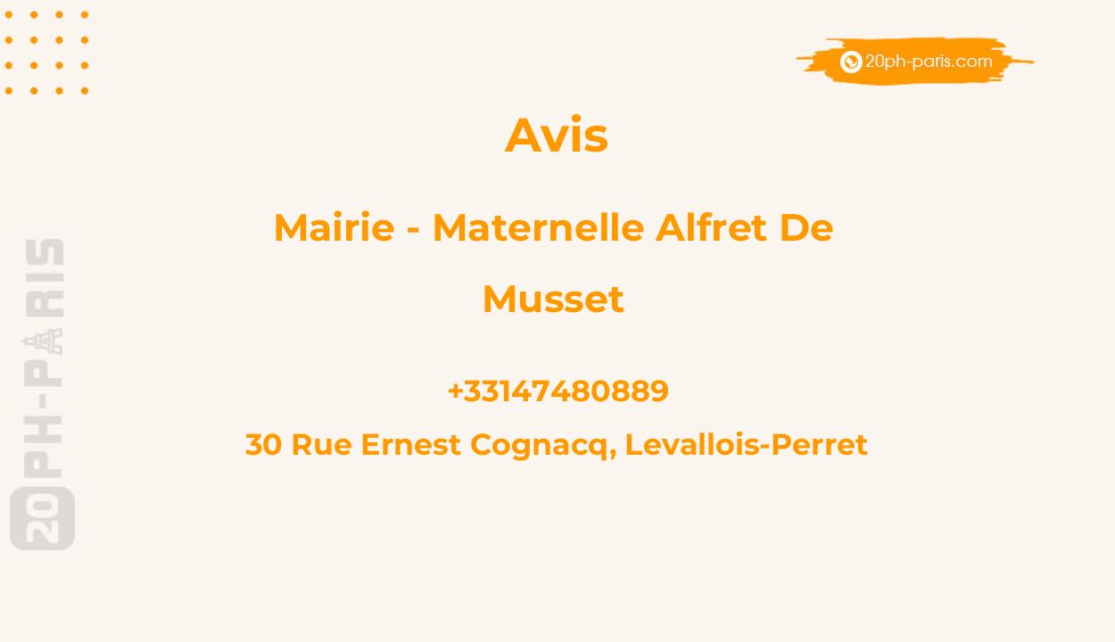Mairie - Maternelle Alfret de Musset